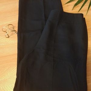 Talbot's Navy 100% silk trouser pant blue 14